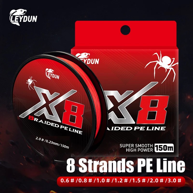 LEYDUN Not-Fading Red Fishing  - Ice Fishing Line recension och pris